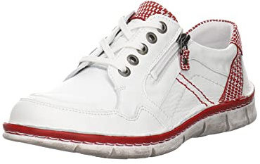 KRISBUT 2553-2 Damen Schnürschuh Leder weiß weiß