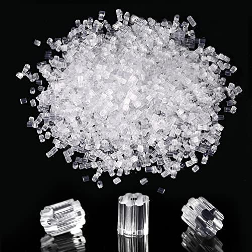 2000 Stück Ohrring Stopper, Ohrstecker Verschluss Gummi Weich Klar Ohrstecker Verschluss Schmetterlings-Ohrring-Verschlüsse für Frauen (3 mm, Achteck)