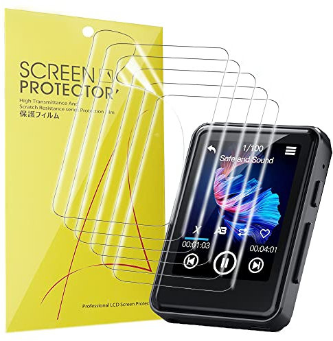 Blueshaweu Pellicola protettiva compatibile con ZOOAOXO MP3 Player M900 2,4 pollici, HD trasparente flessibile TPU pellicola protettiva per display per lettore ZOOAOXO M900 MP3