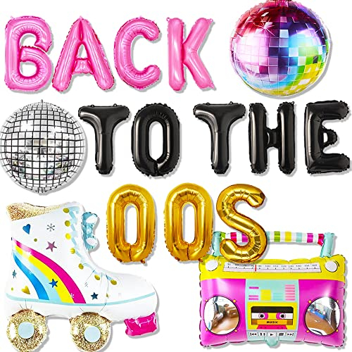 JeVenis Y2k 2000er Dekorationen Back to The 00s Dekorationen für Geburtstag Bachelorette