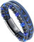 Casisto.J Lederarmband Herren Armband Schwarz mit Magnet Verschluss, Naturstein Geflochten Echtleder Armbänder für Männer zum Vatertag Geburtstag Weinachtstag