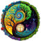 Blumuze Holzpuzzle Erwachsene 670 Stück,Yinyang Baum 2 Holzpuzzle Einzigartige Tierform Puzzleteile, Puzzle aus Tierteilen,Holz Puzzle,Puzzle Holz Erwachsene mit Geschenkbox aus Holz(XL-20 * 20in)