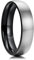 King Will BASIC 5mm Titanium Ring Brushed Black Plated Comfort Fit Wedding Band For Men Women 14