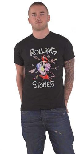 The Rolling Stones T Shirt Hackney Diamonds Heart Logo Nue offiziell Unisex M