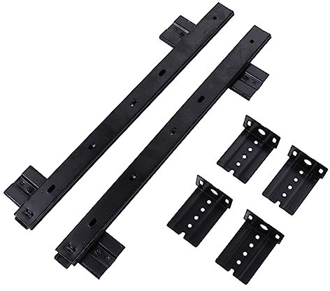 BESTonZON Keyboard Steel Slide Drawer Track Heavy Duty Under Desk Fixing Slide Holder for Computer Keyboard Desk Drawer Sliding Tray Tracks