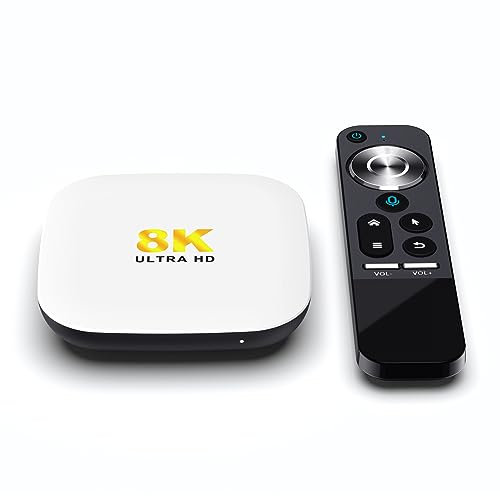 Android 13.0 TV Box, H96 Max M2 4GB RAM 64GB ROM RK3528 Quad-Core WiFi6 2.4G/5.8G Ethernet 1000M BT5.0 8K HDR10+ Ultra HD USB3.0 Control de voz Smart Player