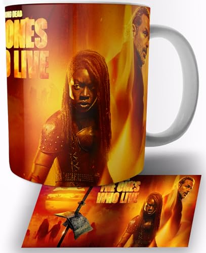TusRelojes The Walking Dead The Ones Who Live Tasse en Céramique Blanche 325ml Mug