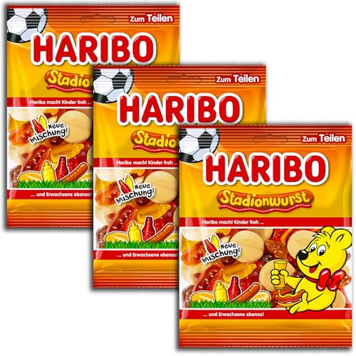 HARIBO 3 er Pack Stadionwurst 3 x 175g