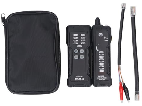 Network Cable Tester Wavelengths Optical Power Meter Ethernet Wire Tracer Visual Fault Locator for Ethernet, Telephone RJ11 RJ45