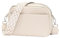 Zyig handtasche damen klein umhängetasche damen Veganem leder crossbody bag damen Weiß mit 3.5cm Breitem Schultergurt 8 fächern