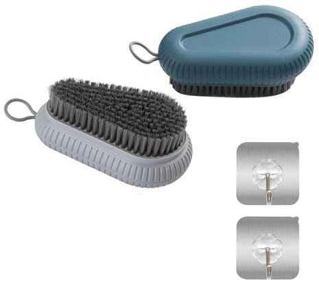 Set of 2 Nail Brush Set – Durable Nail Brushes for Cleaning Nails, Hands, and Feet – Ergonomic Handle, Effective Bristles for Personal and Professional Use