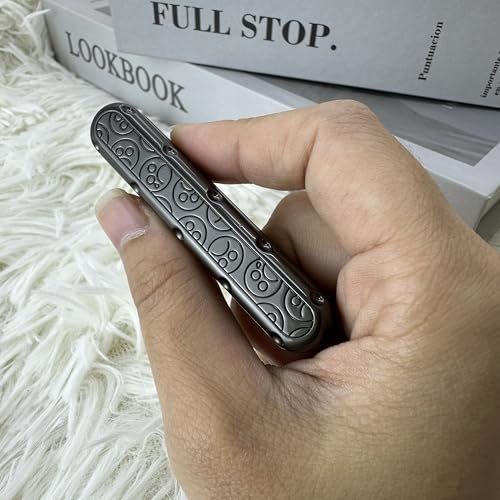 T-Conceal EDC Fidget Slider Fidget Toy Adult Stress Relief Metal Rotation Push Pull ADHS Recreational Fidget Toy Tactile Coin Fritter