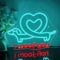 Looklight I Woof You Neonschild Dackel Neonschild Hund Neonschilder für Kinderzimmer Hunde-LED-Neonlicht Tiere LED-Lichtschild für Schlafzimmer Hundeherz LED-Lichtschild für Party BAR Tierhandlung