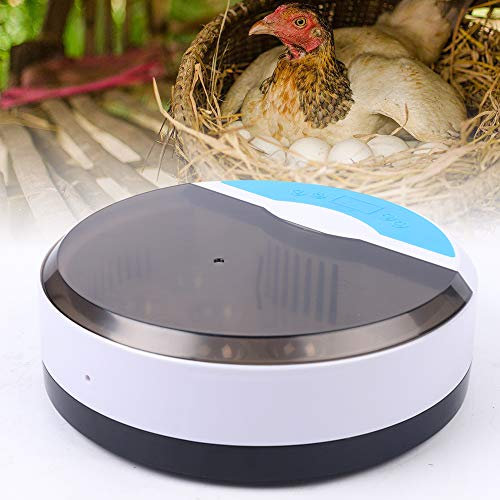 Brutautomat Vollautomatisch, 9 Eier Egg Inkubator Digital Brutmaschine, Brutmaschine mit Automatische Temperaturregelung und LED, Flächenbrüter Brüter Inkubator für Huhnergans Ente Taube Wachtel