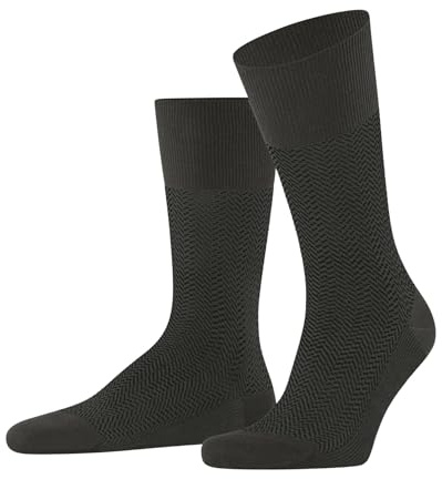 FALKE Herren Airport Herringstripe Socken Wolle Baumwolle atmungsaktiv