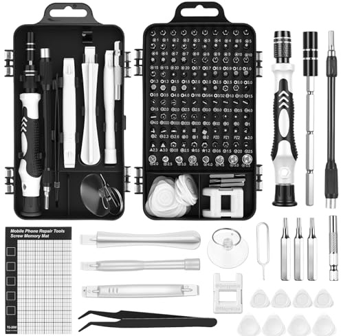122-in-1 Feinmechaniker Werkzeug Set, Feinmechaniker Schraubendreher Set Klein Feinwerkzeug Sets, Mini Schraubenzieher SetPräzisionsschraubendreher Sets für PC, Laptop, Handy, Brillen