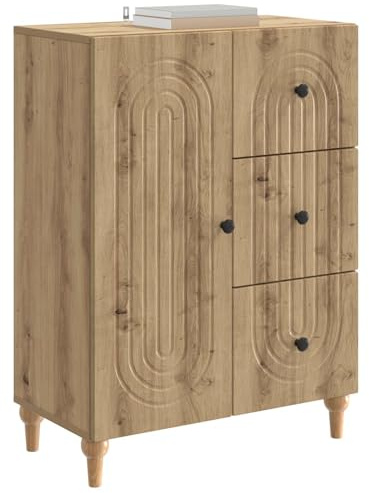 vidaXL Sideboard Artisan-Eiche 66 x 34,5 x 90 cm Holzwerkstoff