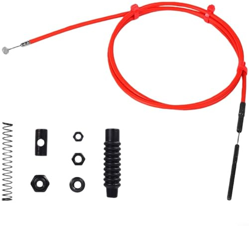 Kivivaka Conjunto de cable de freno de disco de alambre de acero rojo para Xiaomi para M365 5/5 Pro/5 Max Electric Scooter Parts