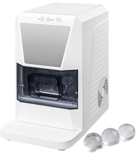 Genérico Máquina de Hielo Transparente de 1,2 L, 53 mm, para mostrador, con Capacidad para almacenar de 8 a 10 Cubitos de Hielo (42 Cubitos al día).