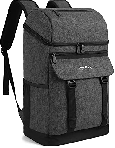 TOURIT Mochila más fresca, 28 latas de gran capacidad, bolsa de refrigeración a prueba de fugas, para hombres y mujeres, para picnic, senderismo, camping, viajes familiares