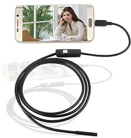 MASO USB Endoskop Endoskop 2 in 1 IP67 Wasserdicht Inspektionskamera mit 6 LEDs und 5,5m Schlangenkabel USB Adapter für Android Handy und Tablet - Kabellänge 10m