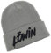 Outfitfabrik ♥ Beanie Löwin in grau mit 3D-Stick in schwarz (warme Wintermütze, Geschenk, Löwe und Löwin, Liebe, Partnerbeanie), für Männer und Frauen, One Size, dehnbar