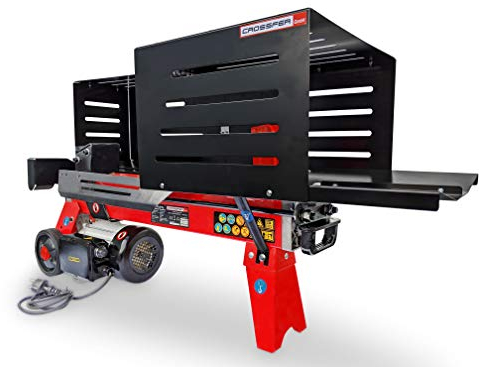 Holzspalter liegend | 6 Tonnen | Holzspalter liegend LS6T-52Ty | Elektrisch 230V | Hydraulik | Premium Liegend Holzspalter | CROSSFER® (6 Tonnen (230V))