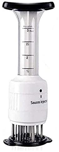 Lgraka Sauces Injector and Meat Tenderizer 2 in 1, Multi Function Flavor Seasoning Marinade Syringe With Ultra Sharp Stainless Steel Needle For Meat Steak Beef Turkey Pork Fish