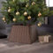 Christmas Xmas Tree Skirts | Stand Base Basket Cover | Festive Tidy Decoration (Brown)