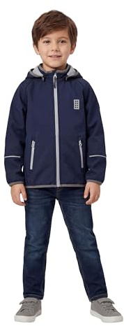 Kabooki LEGO® Kinder Softshelljacke – Wind- und wasserabweisende Übergangsjacke für Jungen und Mädchen