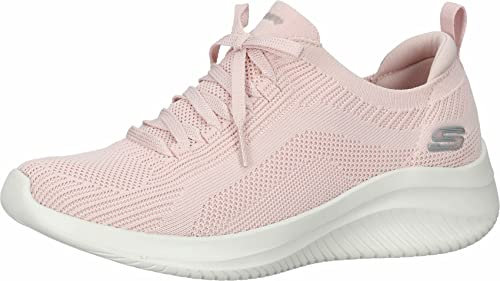 Skechers Damen Ultra Flex 3.0 Big PLAN Sneaker, Rose Knit/Trim, 41 EU