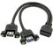 chenyang 2 porte USB 3.0 femmina a scheda madre 20pin maschio cavo per pannello frontale montaggio a vite tipo 30 cm