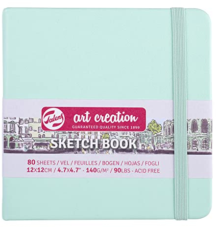 Talens Art Creation Skizzenbuch, 80 Blatt, 12 x 12 cm, Fresh Mint