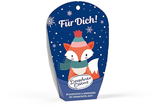 Dresdner Essenz Set Für Dich! | Geschenkset für Frauen | 2 x 20ml Handcreme und Duschgel Granatapfel | verwöhnende Pflege für Körper und Hände | Geschenkidee