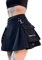 Frauen Y2k A-Linie Kurzer Rock Minirock Hohe Taille Kariert Faltenrock Tennis Verband Spitze Dekoration Basic Rock Hot Girl Gothic Punk Mini Schwarz Rock (Schwarz Tasche, S)