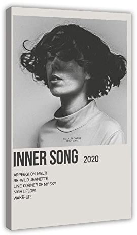 Inneres Lied von Kelly Lee Owens Sänger Musikposter 1 Leinwandposter Wandkunst Dekor Druck Bild Gemälde für Wohnzimmer Schlafzimmer Dekoration Rahmen: 50 x 75 cm