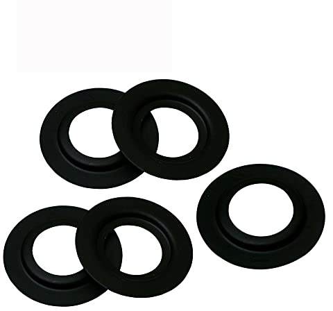Metall E27/E14/B22 Duplex Reduzierring Platte Ring Fitting Unterstützung Lampe Licht Unterlegscheibe Adapter Konverter Edison Kappe Lampenfassung Haltering (5 Stück, Reduzierplatte Weiß)