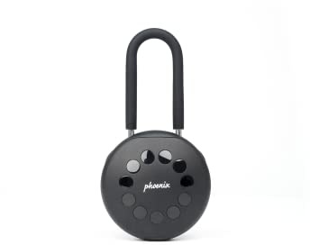 Phoenix Safe Company - Palm Key Safe With Shackle - Smart Key Box - App Control - One Time Passcode Combination Lock - Key Safe Wall Mounted - KS0213ES