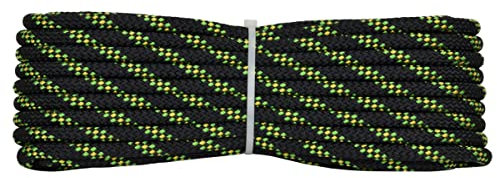 Corderie Italiane 006082170 Doppia treccia skipper fantasy alta tenacità, nera, 5 mm - 30 metri