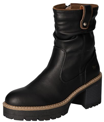 MUSTANG Damen Stiefel gefüttert Schwarz, Schuhgröße:EUR 40