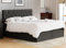 AUKONA Boxspringbett Helena 180x200, Dunkelgrau H3, 7 Zonen Taschenfederkern-Matratze, H2 H3 H4, Komfortschaum-Topper, Lieferung und Aufbau kostenlos