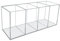 JNBGTU Acrylic Pen Pot Clear Pencil Holder, 4 Compartments Stationary Organiser for Desk Office, School Countertop Desk, Makeup Brush Storage