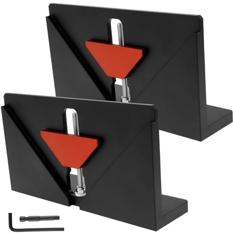 2 pezzi in lega di alluminio ad angolo retto scanalato Jig per sega da tavolo e tavolo fresatrice rafforzare giunti a coda di rondine Jig per telai spessi 542 mm