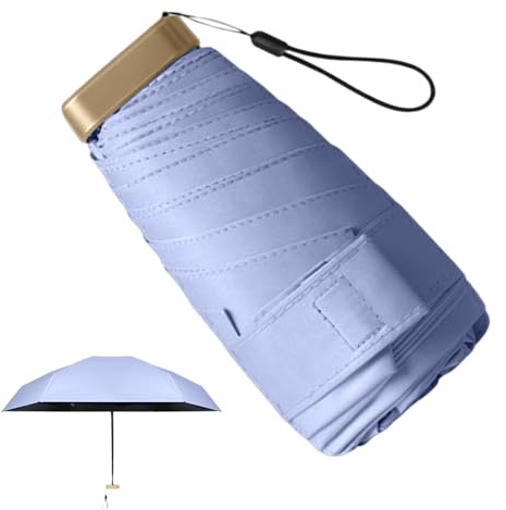 Tragbarer Sonnenschirm – Reisefreundlicher Regenschirm, ultraleichter UV