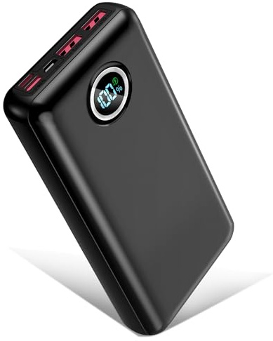 Power Bank, 56800mAh Large Battery Pack, 35W Fast Charging Portable Charger, 5 Charging Ports QC 3.0 Phone Power Pack with Smart LED Display, Battery Pack for iPhone/iPad/Tablet/Laptop