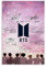 Bts Signiertes Kunstposter Familie Schlafzimmer Dekoration Senden Freunde Paardruck Poster .BTS. Jugendgruppe Unterschrift Bild Druck Kunstposter Musikposter für Zimmer Ästhetische Leinwand Wandkunst