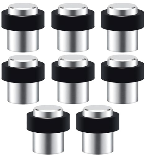 lot de 8 Butée de Porte Sol, Hauteur 45mm, Arrêts de Portes en Acier Inoxydable avec Vis, Butoir Porte