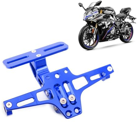 Motorrad Kennzeichenhalter Halterung für Yamaha Raptor 700 2009-2024 | Einstellbarer Winkel Motorrad Kennzeichenhalterung Zubehör