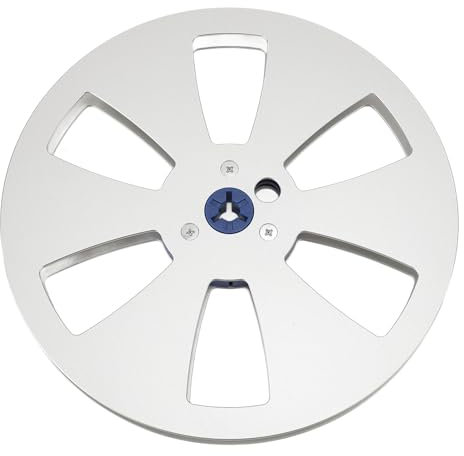MTLAVISHY Celete de cinta vacía de 7 pulgadas para reproductores de carrete de carrete a carrete Material de aleación de aluminio premium Compatibilidad universal con cinta de 1/4 (Argent)