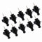 Qukaim Metal String Tree Guide Retainer, 1 Pair, Black Electric Guitar Bass Replacement Parts, Steel String Retainer for Fender Strat Guitars, Instrument Accories